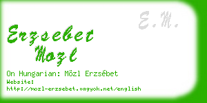 erzsebet mozl business card